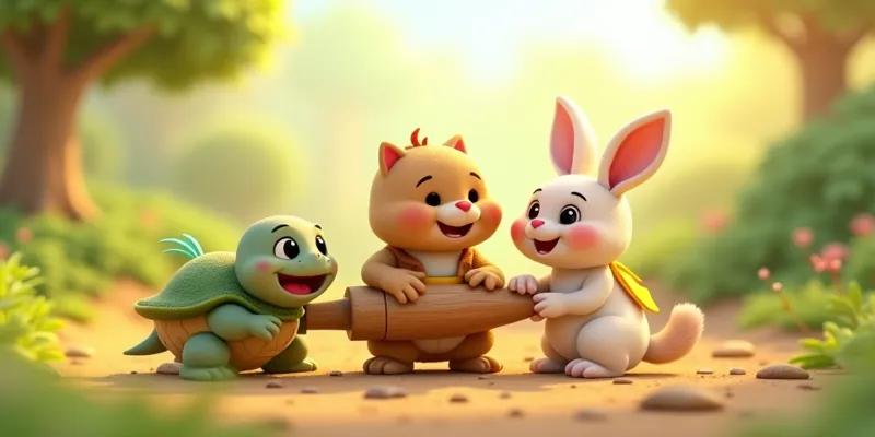 Küçük Tavşan ve Arkadaşlarının Tahta Roket Yolculuğu - 3