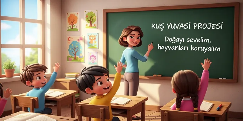 Kuş Yuvası Projesi Masalı Doğa Sevgisini Anlatan Masal - 4