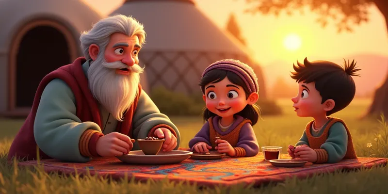 Su Yolunu Bulan Çocuklar Oğuz Obasında Serüven - Masal - 9